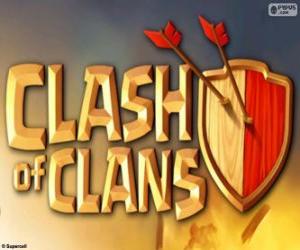 пазл Clash of Clans логотип